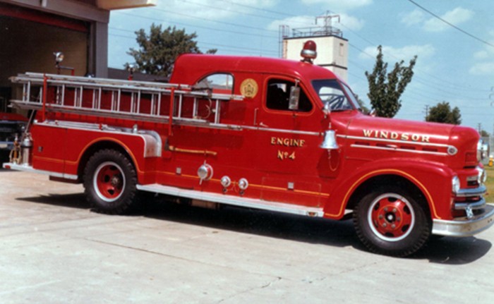 Engine #4, late in its career at Station #4, College Avenue