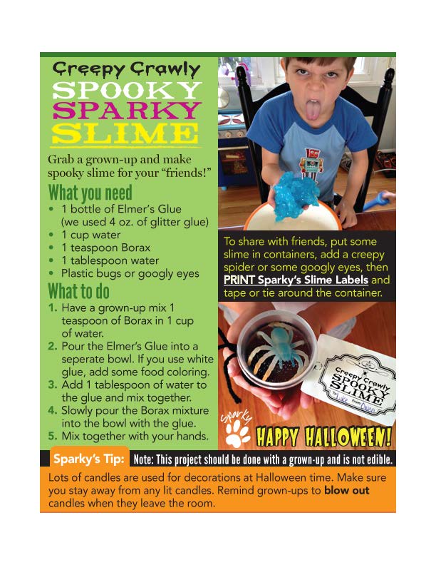 Creepy Crawly Spooky Sparkly Slime