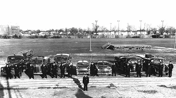 1957 Windsor Fire Department Family Portrait