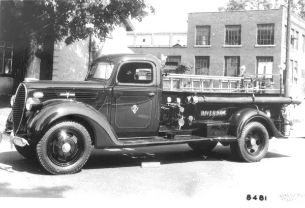 Riverside Pumper #1 late in its fire service career