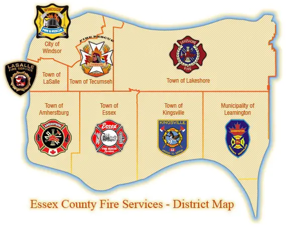 Essex County map