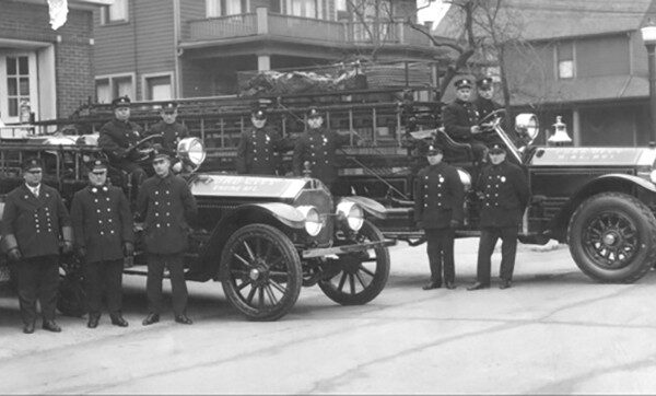 East Windsor Fire Department, 1926: 1920 Ford "T" Chief's Car; 1922 LaFrance Pumper and 1924 LaFrance Ladder Truck
