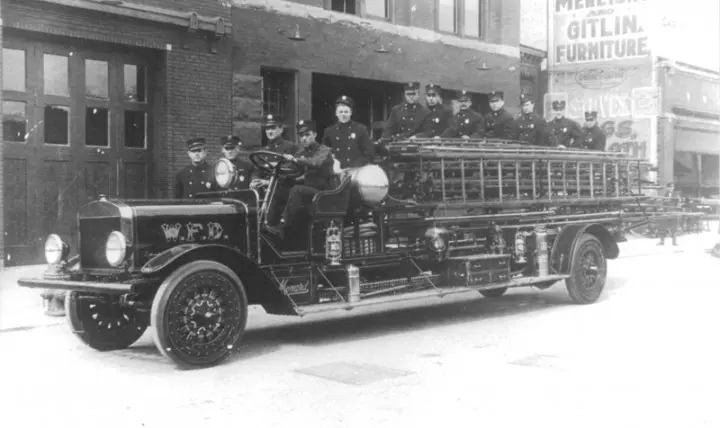 The 1916 Menard City Service Ladder Truck