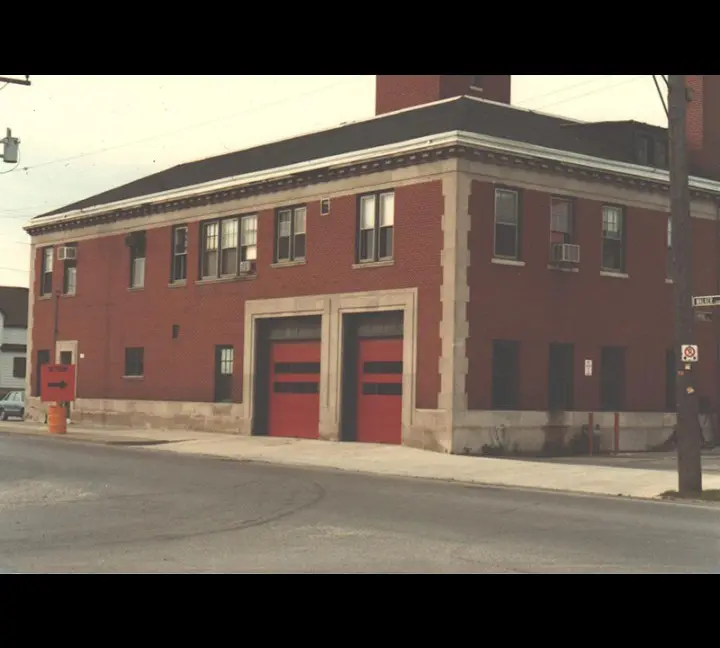 East side of old Station 2 with two service bays